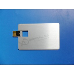 Alta quanlity alumínio cartão de crédito usb pen drive em 8 gb, 16 gb, 32 gb