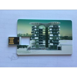 Wafter card usb disk com logotipo de impressão a cores