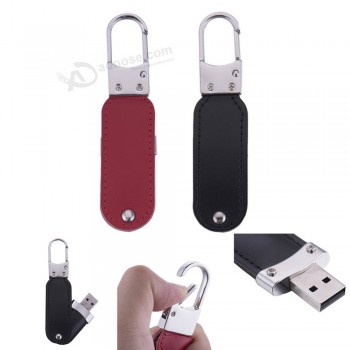 BEnutzErdEfiniErtE hoch-EndE LEdEr USB-Stick mit kostEnlosEm SchlüssElfindEr 8Gb 16Gb USB-Stick