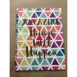 Venta al por mayor jounral cuaderno de impresión con papel de regalo de la cinta