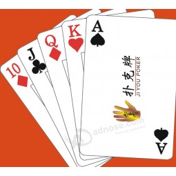 个性化的扑克牌/ 定制扑克牌与徽标