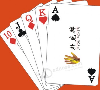 个性化的扑克牌/ 定制扑克牌与徽标