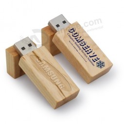 Eco Friendly Wooden USB Drive, 8GB Personalised Wood USB Sticks, Custom Pendrive Wholesale