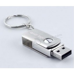 Stainless Steel Rotating USB Flash Drives Pen Drive8GB (TF-0122) for custom with your logo