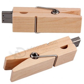 Werbe Holz Clip USB-Stick 4 GB 8 GB 16 GB