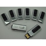 пользовательский бесплатный логотип на серебряном флэш-накопителе USB для вашего логотипа