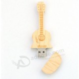 Promotie geschenken viool vorm hout hoog-Speed Flash Memory USB 2.0
