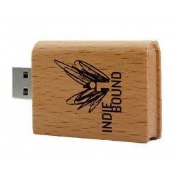 Forma de livro de madeira usb memory stick 4gb atacado