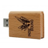 Hout boek vorm USB-geheugenstick 4 gb groothandel