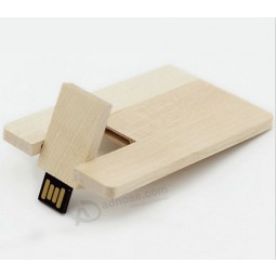 8Gb Wooden Card USB 2.0 Flash Stick Pen Drive
