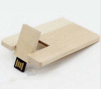 8Gb Wooden Card USB 2.0 Flash Stick Pen Drive