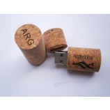Wijnkurk usb flash drive, wijnstop u-Schijf lasergravure professioal huwelijkscadeau 4 gb 8 gb usb