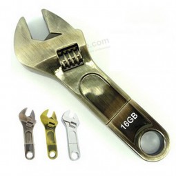 Custom with your logo for Metal Spanner Shape USB Flash Pen Drive 16GB