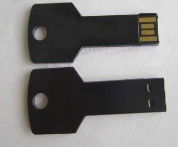 Op maat gEmaaKt mEt uw logo voor black mEtal kEy USB-flashstation (Tf-0118)