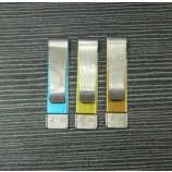 定制与您的徽标书夹USB闪存驱动器的金属材料