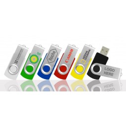 Promotional Swivel USB Flash Drive Colorful Bulk Cheap Thumb Drive 2GB 4GB 8GB Sticks