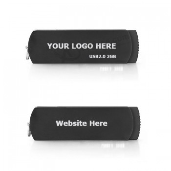Wholesale custom Metal Black Swivel USB Flash Drive (TF-0414)
