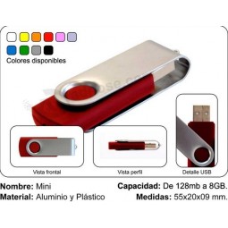 Wholesale custom Colorful Swivel USB Flash Memory