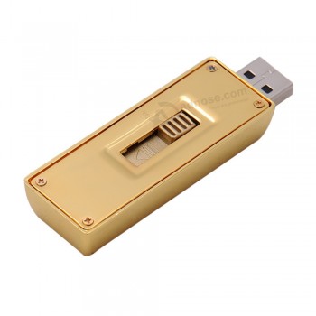 100% Real 16GB Gold Bar Pen Drive Steel USB Stick Pendrive Metal USB Flash Drive Bullion USB Flash Card Creative USB Stick for custom with your logo