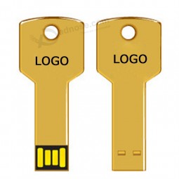 定制标志为高品质金钥匙形状U秒B闪存笔驱动器4GB 8GB 16GB