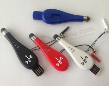 Customized Logo for High Quality Touch Pen Mini USB Flash Drive 8GB