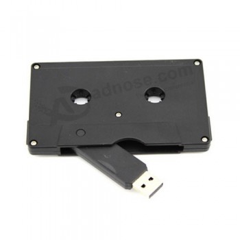 Wholesale custom high-end Business Gifts Plastic 16GB USB 2.0 Cassette Magnetic Tape USB Flash Drive