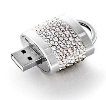 卸売カスタム高-端の宝石のロックの形のUSBフラッシュディスクダイヤモンドのUSBドライブ (Tf-0346)
