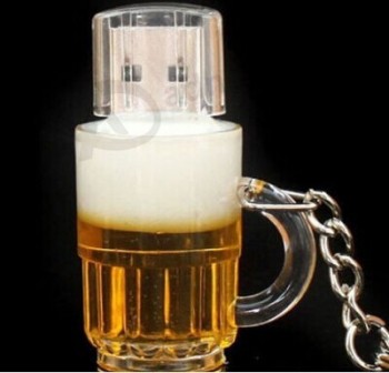卸売カスタム高-ビール祭りプロモーションのためのエンドビールカップUSBディスク