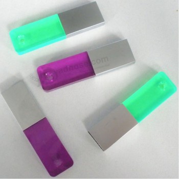 Wholesale custom high-end Crystal USB Drives 4GB Jewelry USB Flash Memory Metal USB for Promotional Gift