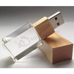 GroothEenndel op MEenEent hooG-Einde houten en kriStEenl USB GeheuGenStiCk