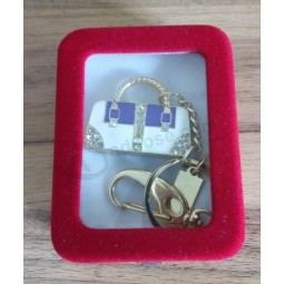 Custom with your logo for Jewelry USB 64GB Drive with Red Velvet Boxes for Gift