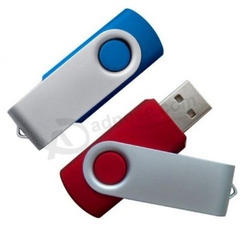 Custom with your logo for Populat Swivel USB Flash Drive 128MB for Gift