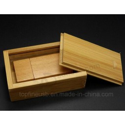 Benutzerdefinierte hoCh-End bulk billiG USB-StiCk EinuS Holz USB-StiCk