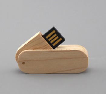 GroßhEinndel benutzerdefinierte billiGe Top-MEinrke ChipS Holz Mini-USB-StiCk