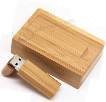 Wholesale custom cheap Promotional Advertising Wooden USB Flash Disk 4GB
