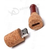 GroßhEinndel benutzerdefinierte billiGe WeinflEinSChe ForM USB-FlEinSh-LEinufwerk Holz USB