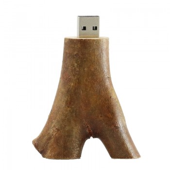 Wholesale custom cheap Forest Stick 4GB 8GB 16GB 32GB 64GB 128GB Wooden Pen Drive Oval 2.0 USB Flash Drive Memory Tree Stump Thumb Pendrive Wooden