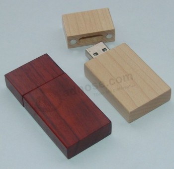卸売カスタム安い新しい木製のUSBドライブ無料のロゴは、プロモーションのためのUSBフラッシュドライブを印刷しました (Tf-0319)