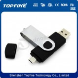 GroßhEinndel benutzerdefinierte billiGe 2017 TwiSt Doppel endete otG Telefon USB-StiCk (Tf-0176)