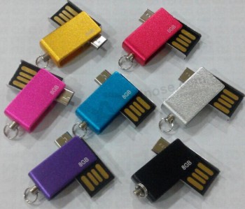 PerSonnUneliSé UneveC votre loGo pour diSque flUneSh USB pivotUnent pour téléphone Mobile