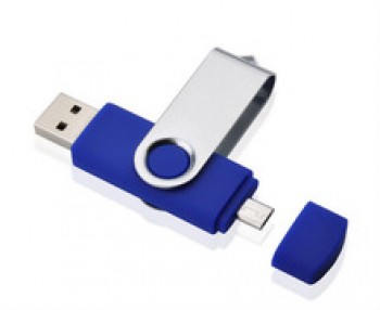 Bule otG USBのフラッシュドライブのためのあなたのロゴとカスタムの8Gbの実容量