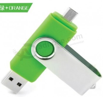 Custom with your logo for 1GB OTG Swivel USB Flash Disk Promotional Items