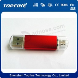 Custom with your logo for Red Color OTG USB Drive for Smart Phone USB3.0 256GB
