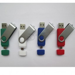Custom with your logo for Colorful Swivel OTG USB Flash Disk