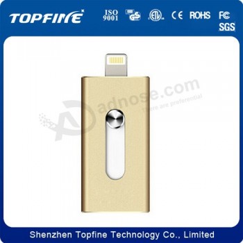 高-速度金属otG U秒B闪存驱动器为苹果iPhone 6/加上otG U秒B闪存驱动器，用于定制您的徽标