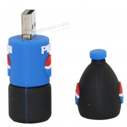 Custom with your logo for colorful Soft Drink Bottle Shape Pen Drive USB 2.0 8GB/16GB/32GB/64GB (TF-0014)