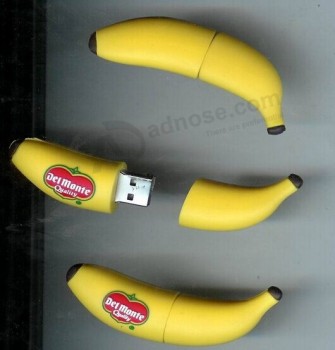 批发定制便宜的香蕉形状U秒B闪存驱动器
