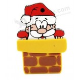 Wholesale custom cheap Christmas Gift USB Flash Drive Santa Claus USB Memory Stick Pen Drive
