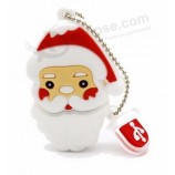 Wholesale custom cheap Christmas Gift Pendrive Santa Claus USB 2.0 USB Flash Drive Memory Stick Promotional U Disk