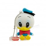 Wholesale custom high-end USB Flash Drive 64G Pendrive 4G 8g 16g 32g Flash Drive New Style Cute Cartoon Duck USB Stick USB2.0 Memoria USB